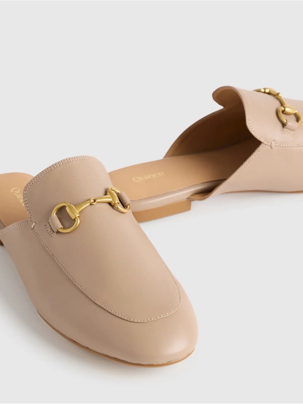 New Quince Italian Leather Horsebit Loafer Mule Sz 7 SOLD OUT